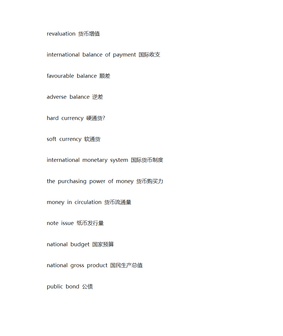 银行英语词汇第10页