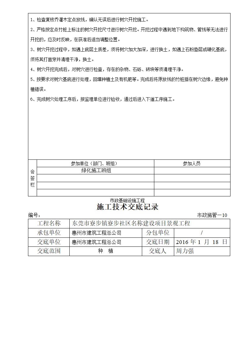 绿化技术交底第2页