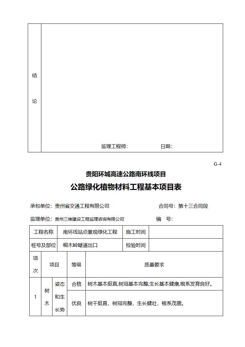 绿化质量评定表第6页