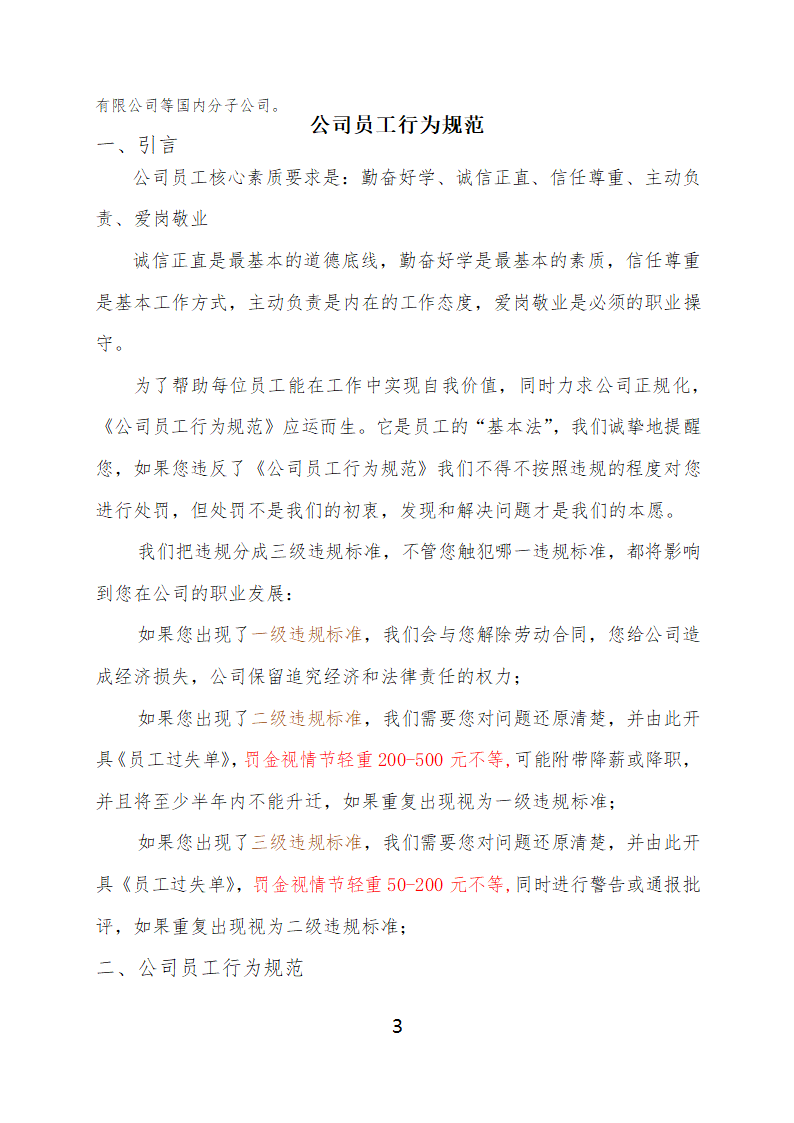 红头文件制度模板第3页