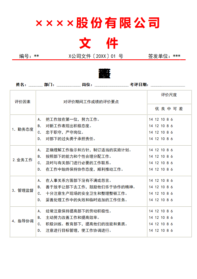 管理人员考核表.docx第1页