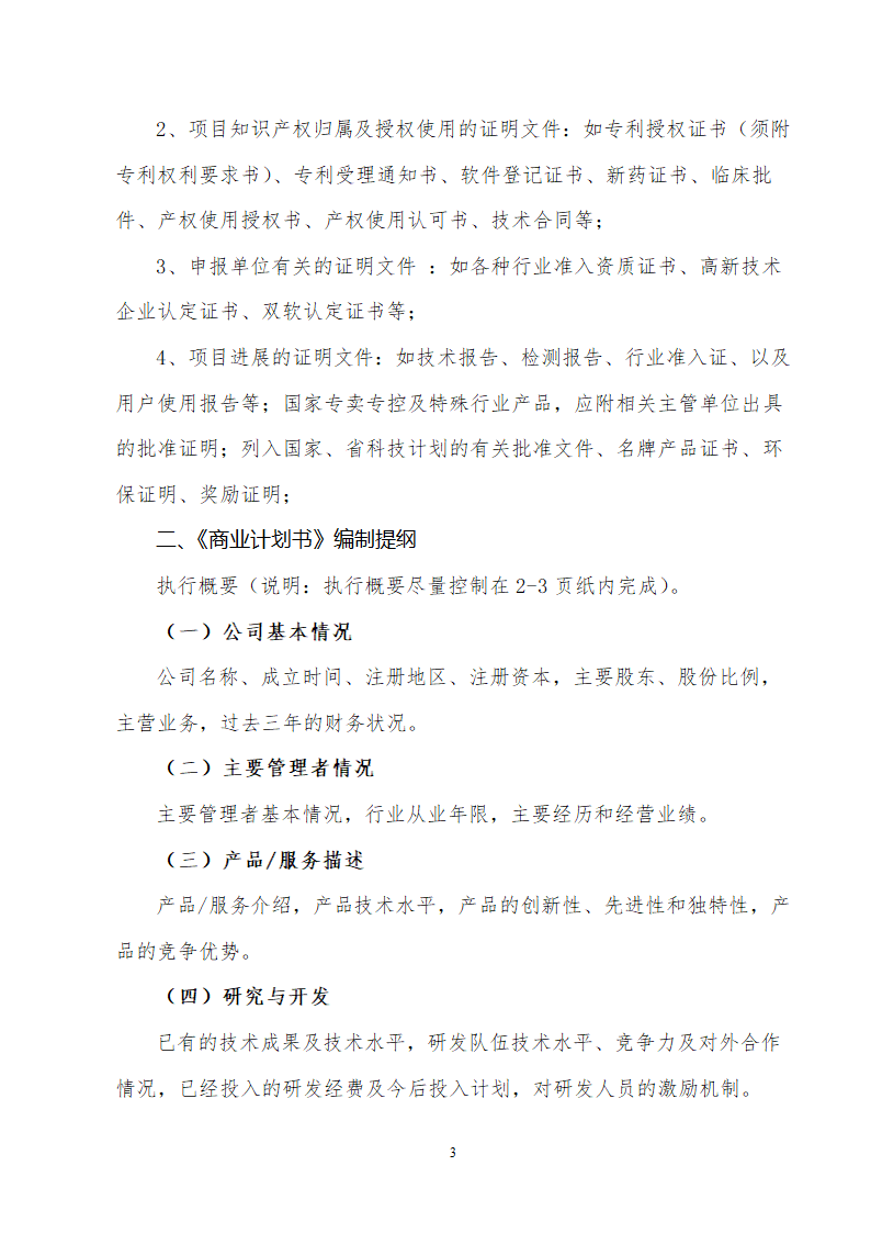 报告提纲和商业计划书提纲.doc第3页