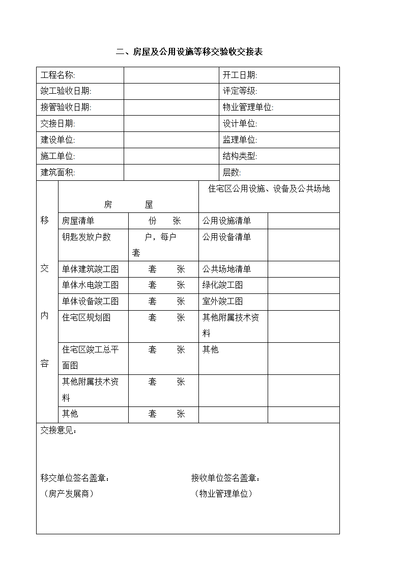 物业交接表单目录.docx第3页