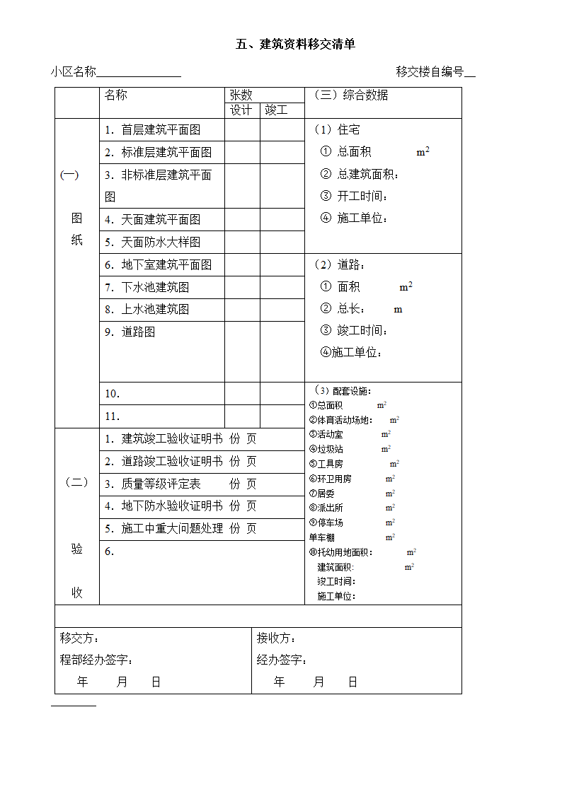 物业交接表单目录.docx第6页