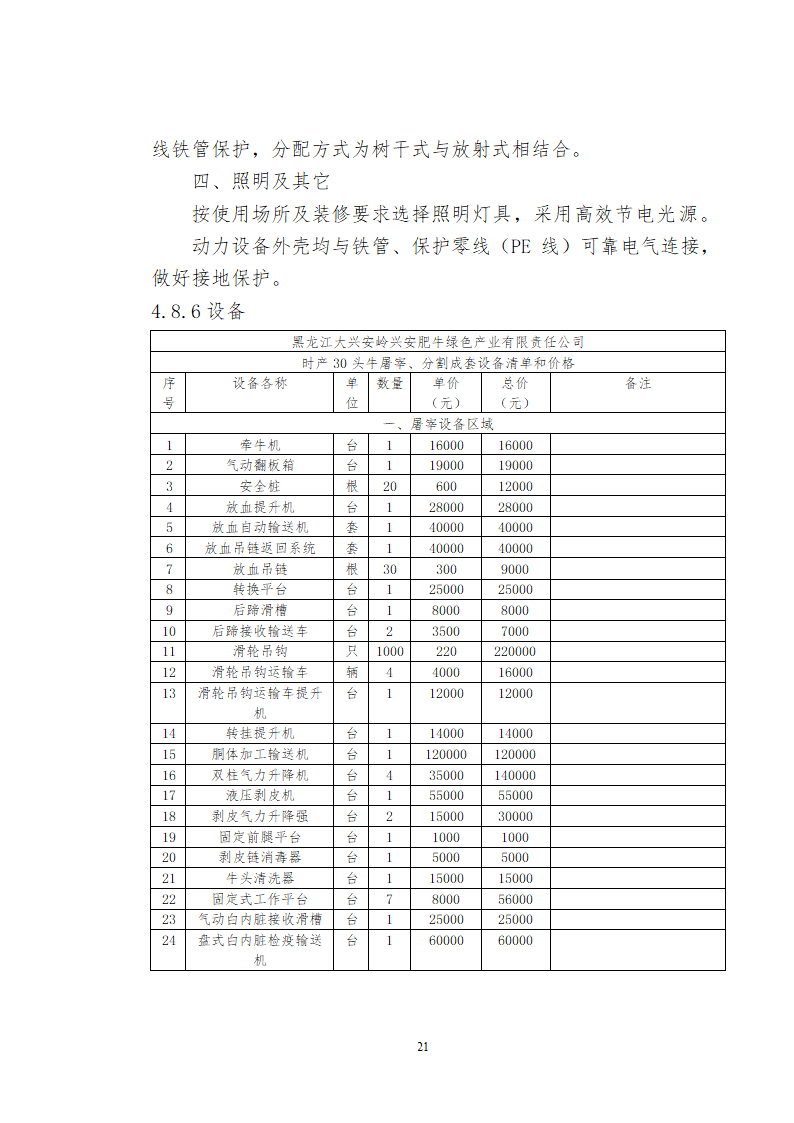 兴安肥牛育肥基地及屠宰加工厂建设可行性研究报告.doc第23页