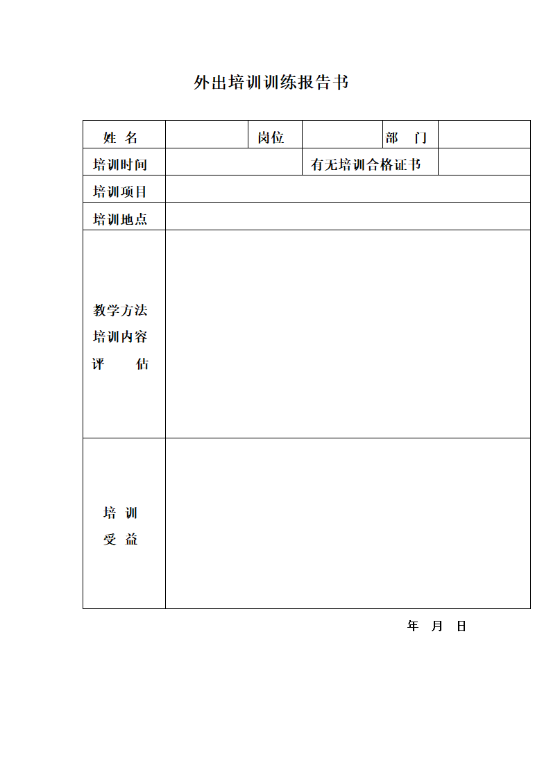 外出培训训练报告书.docx