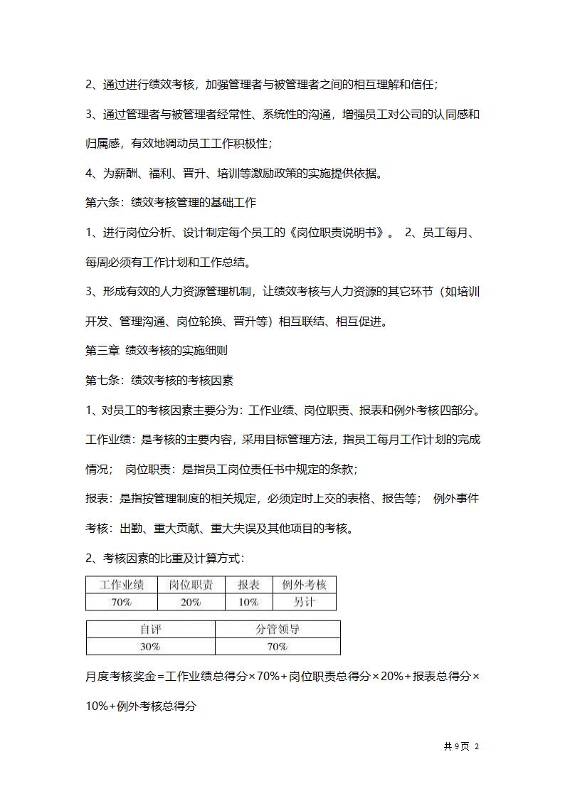 中小型企业绩效考核方案.docx第2页