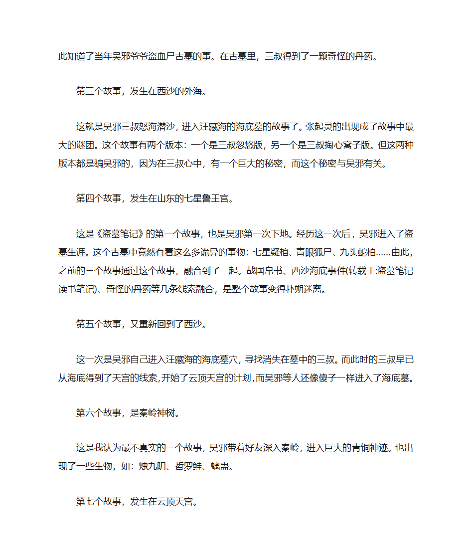 盗墓笔记读书笔记第14页