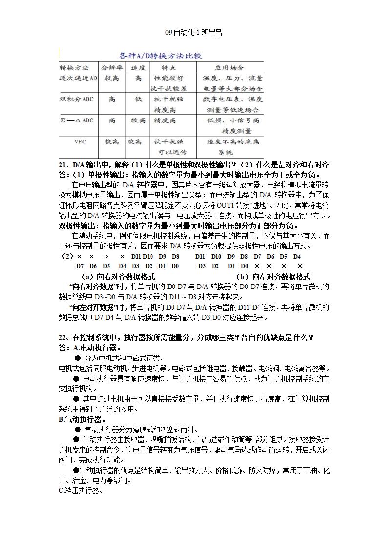 计算机控制系统知识点第9页