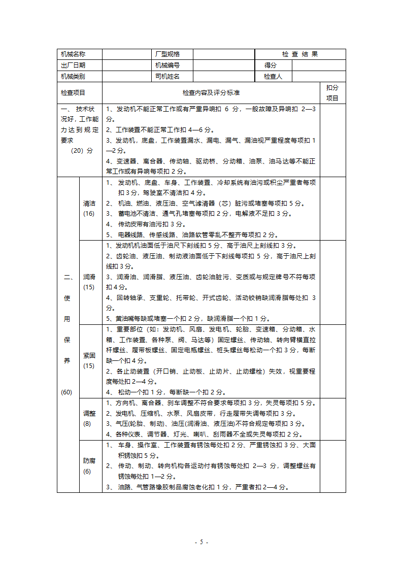 机械检查表第5页