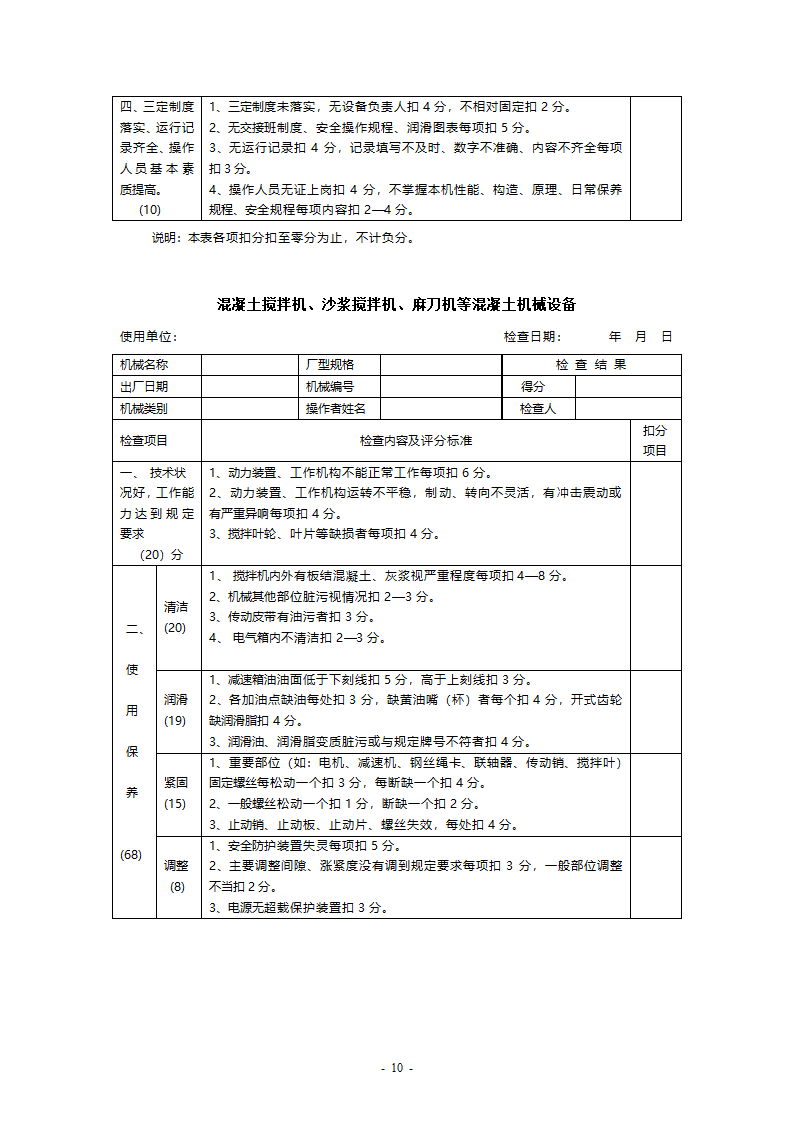 机械检查表第10页