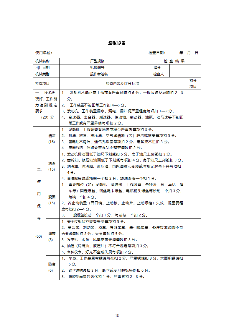 机械检查表第18页