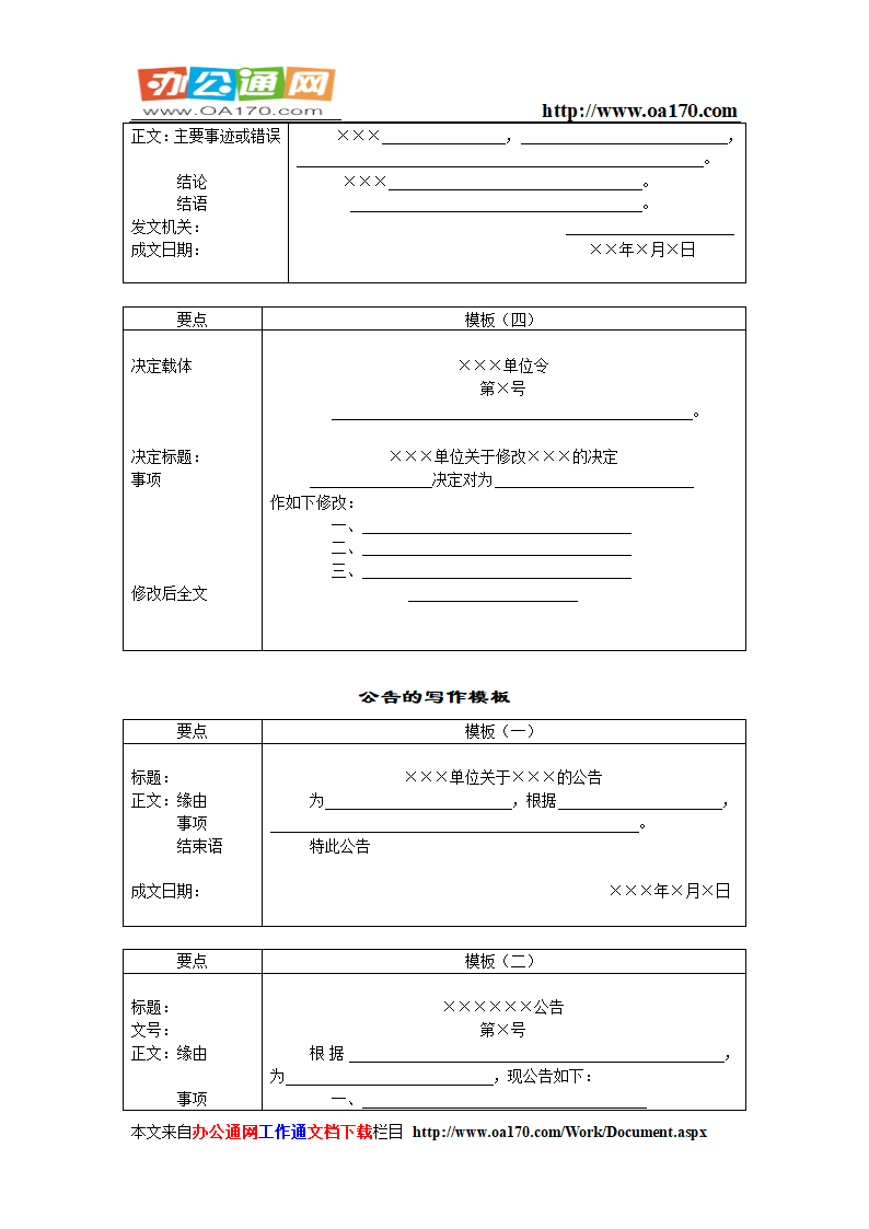 行政公文模板(实用)--免费下载第3页