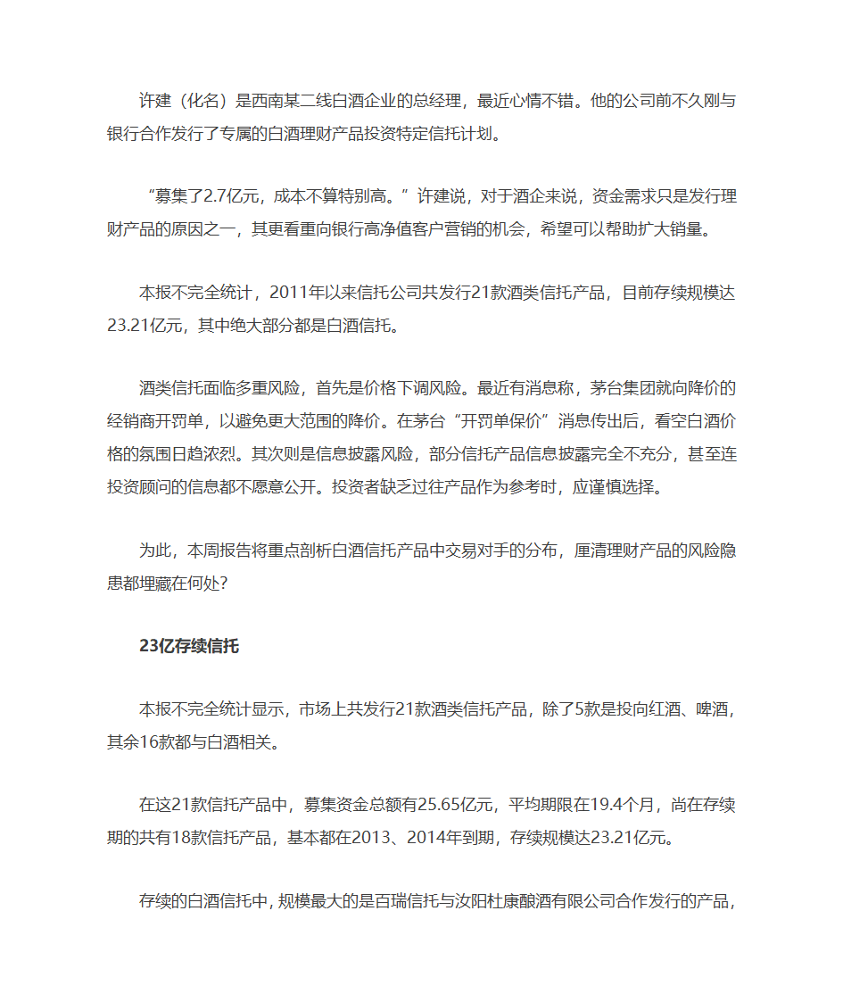 关于酒类金融第2页