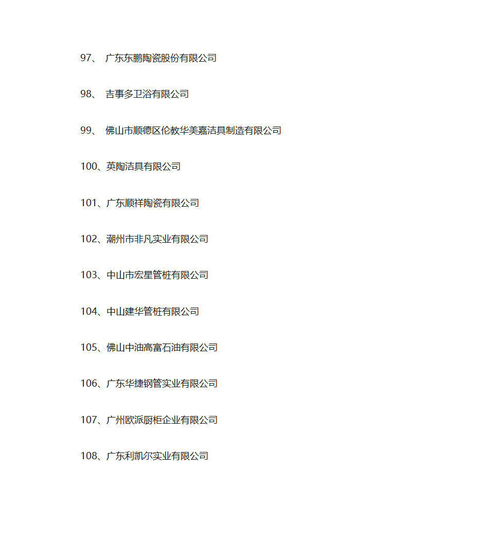 广东省名牌产品生产企业名单第9页