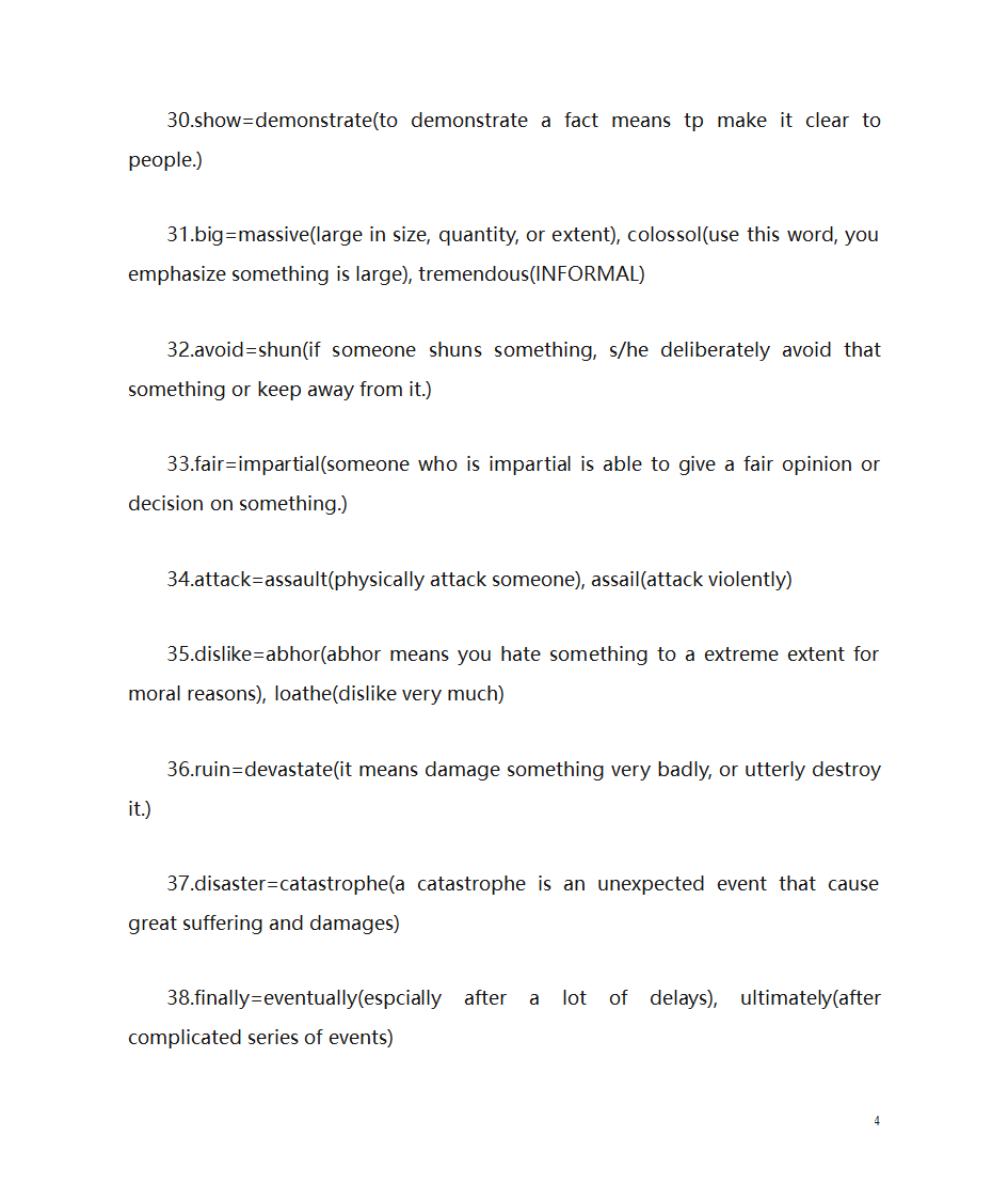 英语作文高级词汇替换低级词汇第4页