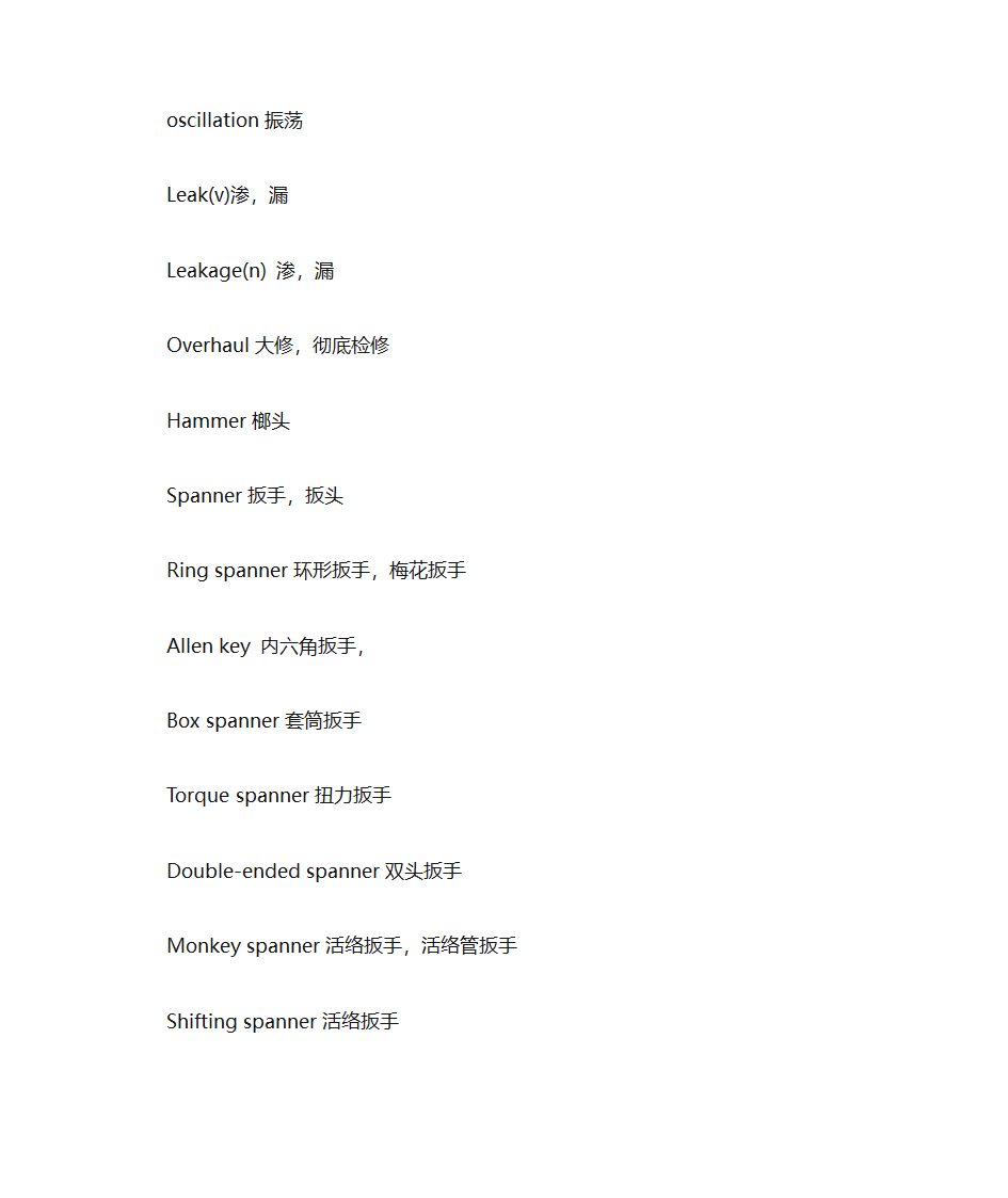 船舶有关词汇第28页