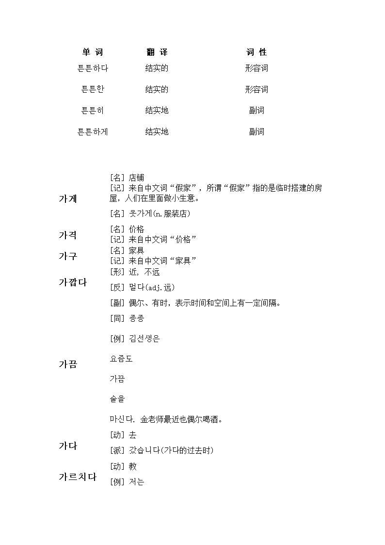 韩语单词第4页