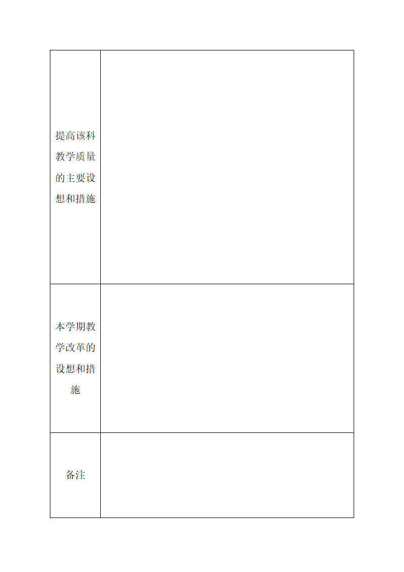 教师教学工作计划表第2页