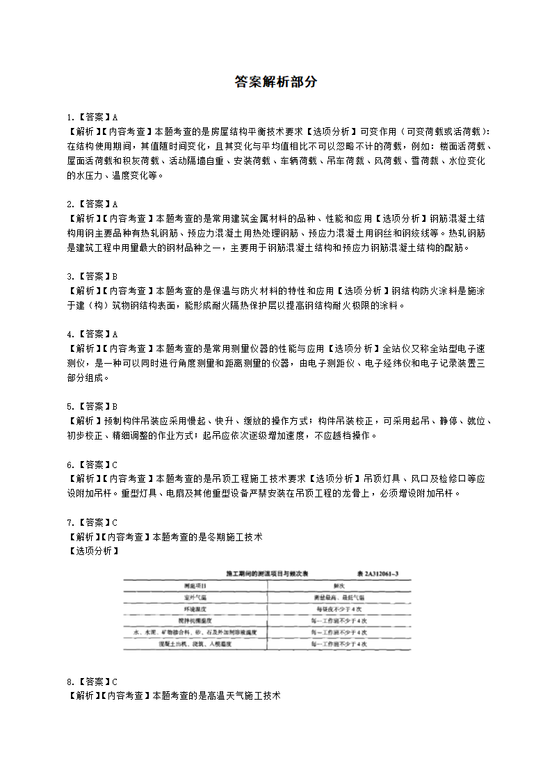 2022年二级建造师《建筑工程管理与实务》真题-6.12上午9点含解析.docx第8页