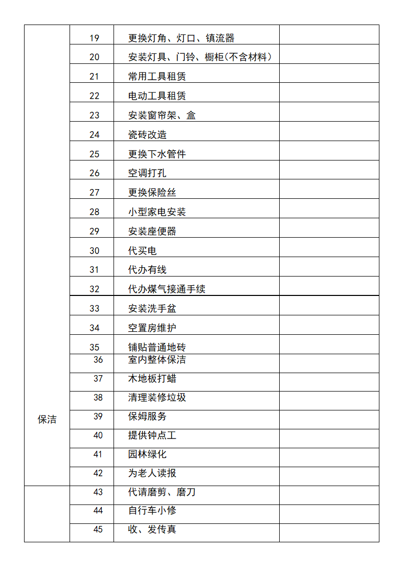 物业有偿服务项目.docx第2页