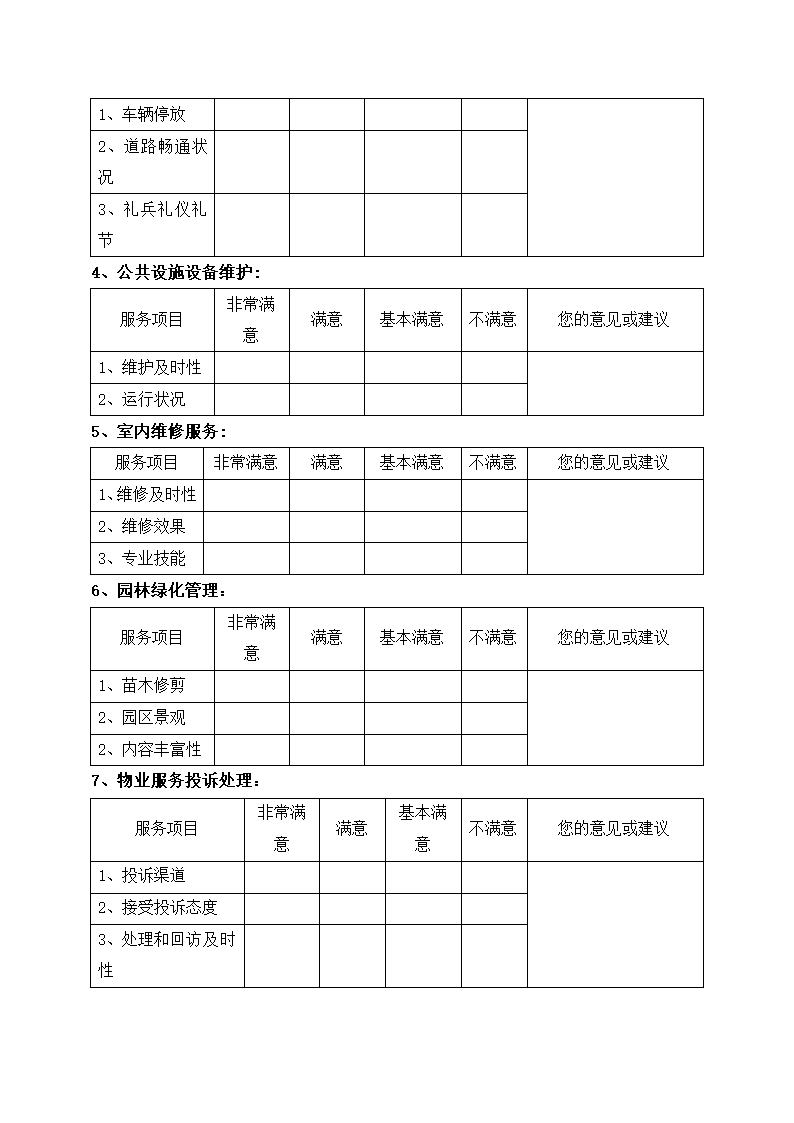 小区业主对物业公司满意度调查卷.docx第2页