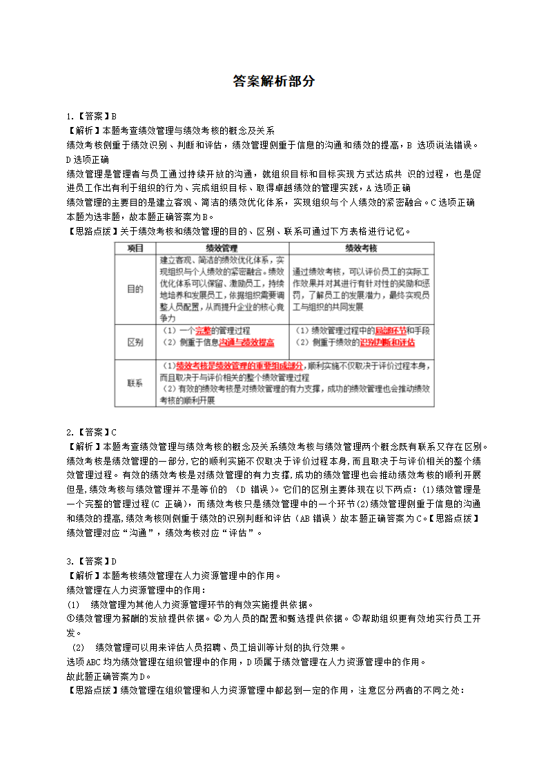 中级经济师中级人力资源管理专业知识与实务第7章绩效管理含解析.docx第12页