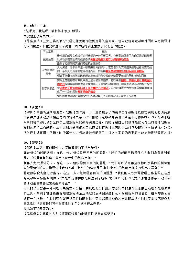 中级经济师中级人力资源管理专业知识与实务第4章战略性人力资源管理含解析.docx第14页