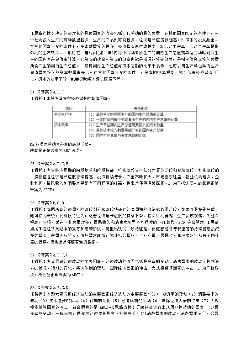 中级经济师中级经济基础第八章 经济增长和经济发展理论含解析.docx第12页