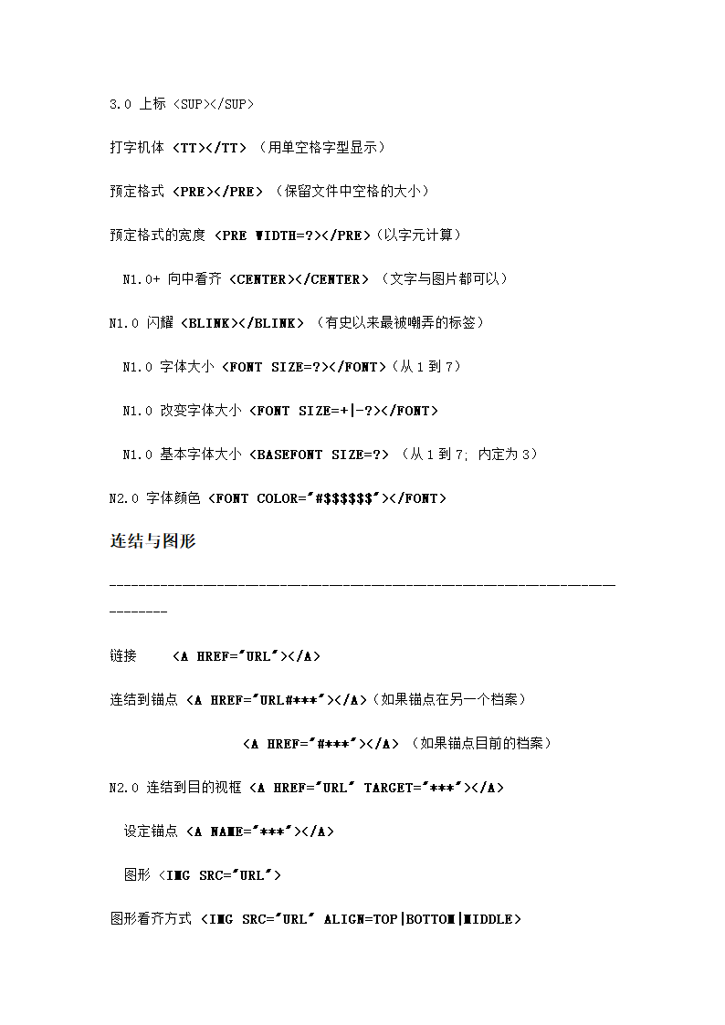 HTML标签以及各个标签属性大全(网页制作必备)第3页
