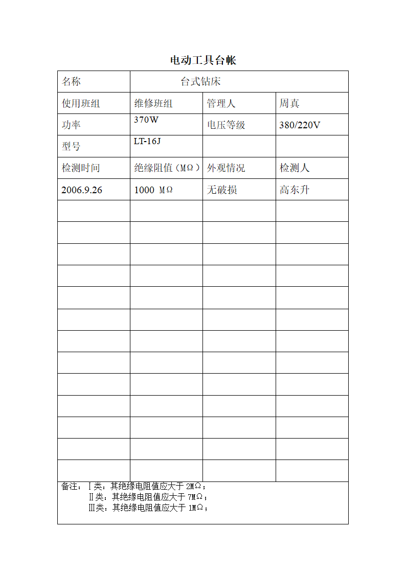 电动工具台帐第3页