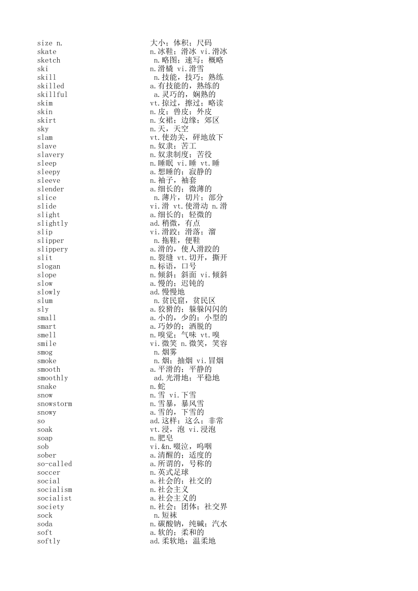 四级词汇表第63页