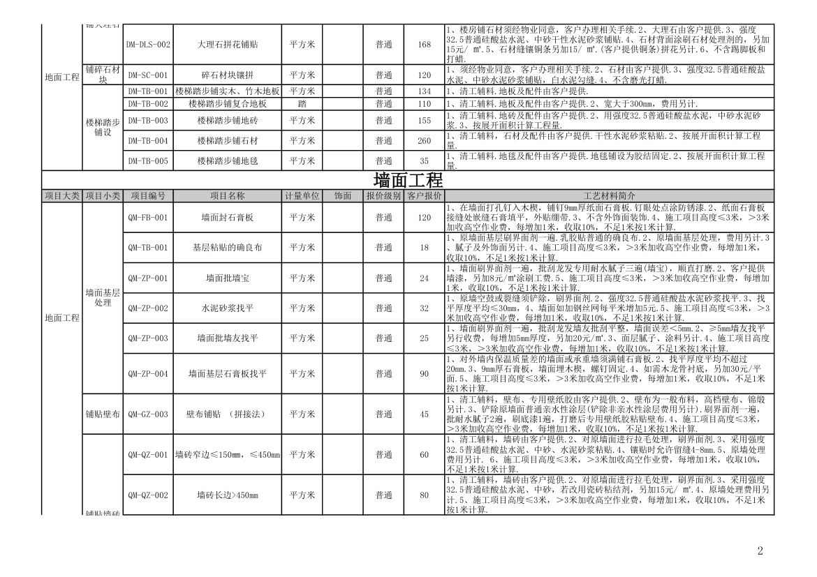 报价单模板第2页