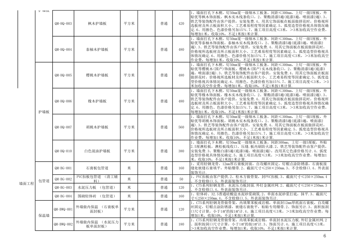 报价单模板第6页