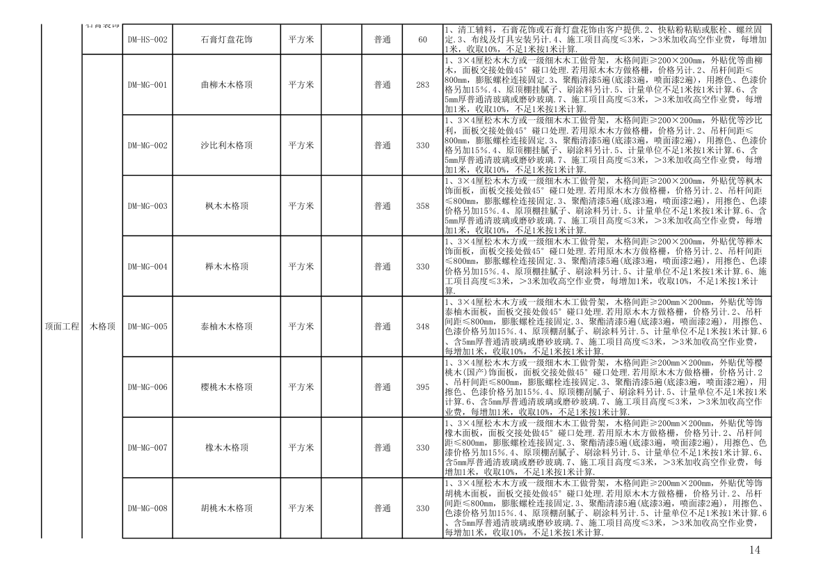 报价单模板第14页