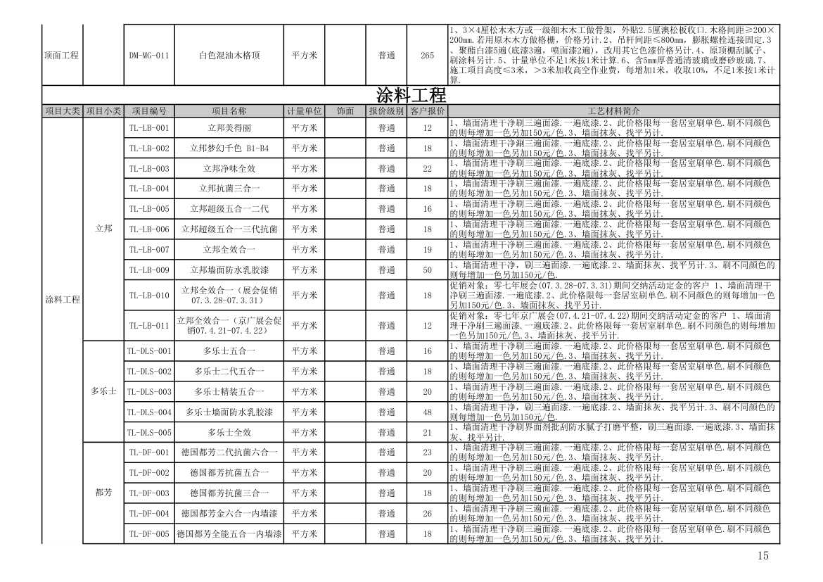 报价单模板第15页