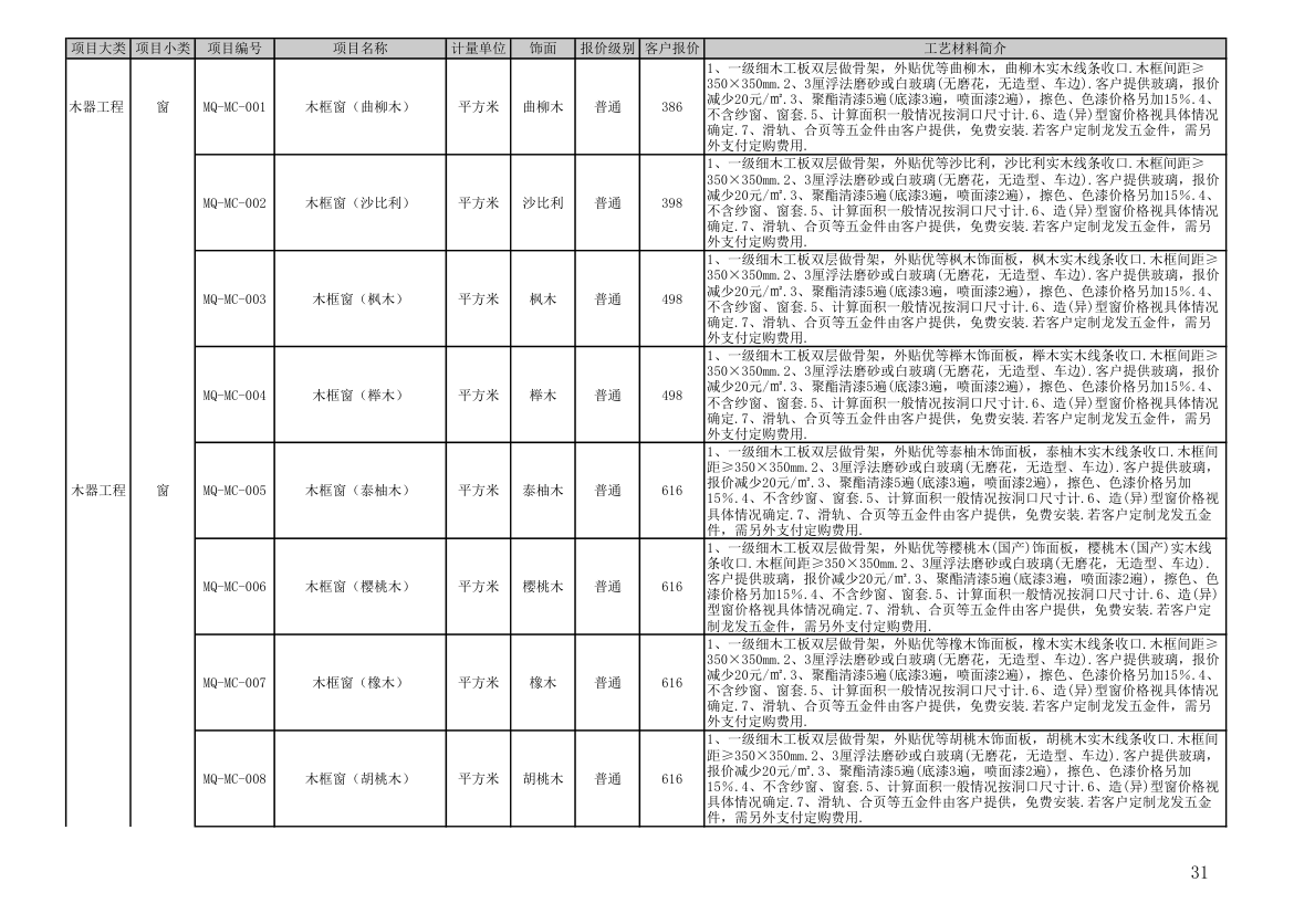 报价单模板第31页