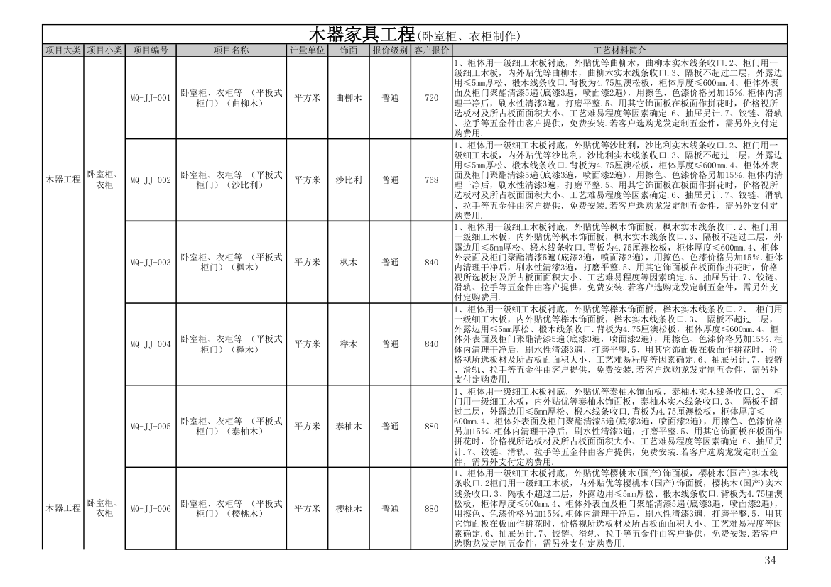 报价单模板第34页