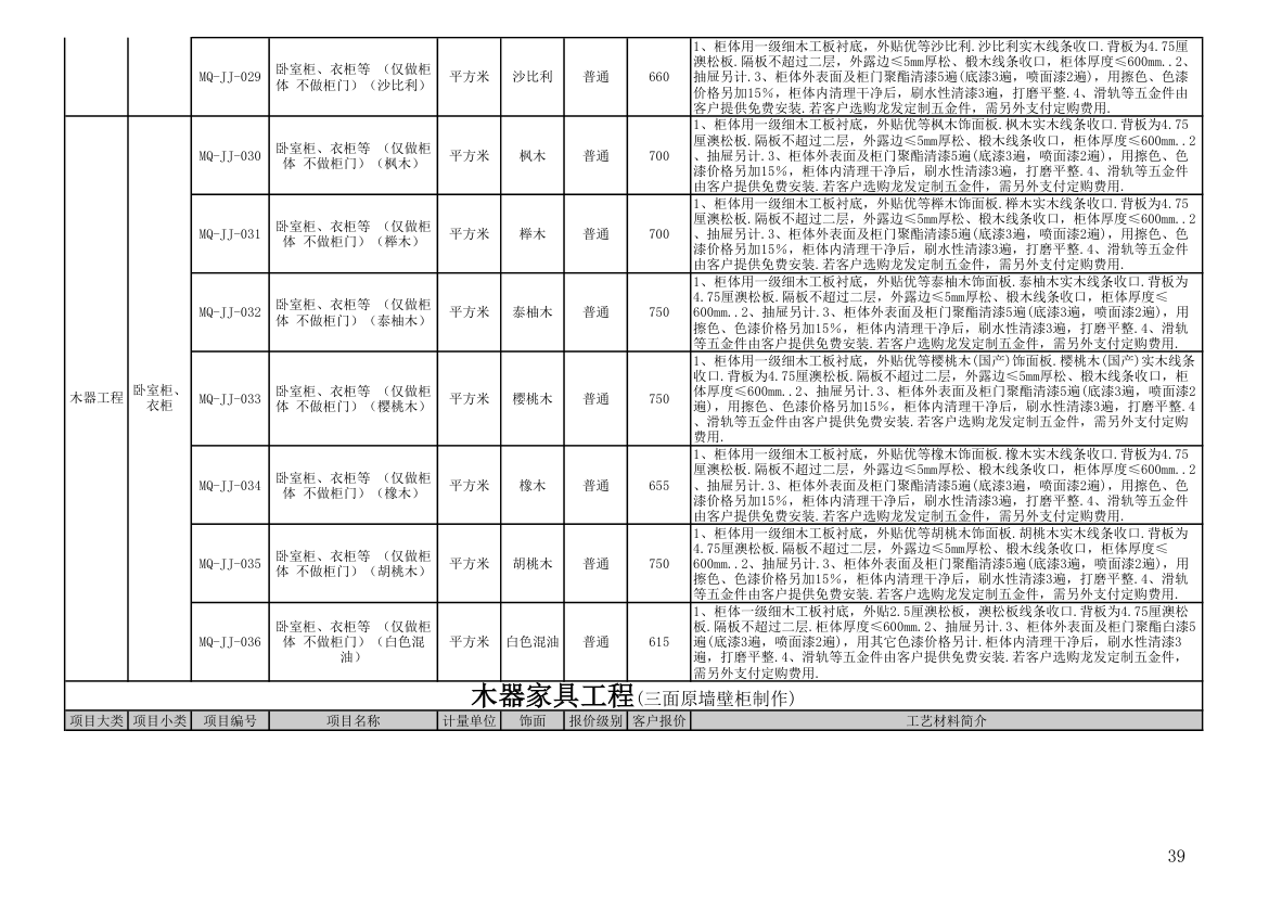 报价单模板第39页