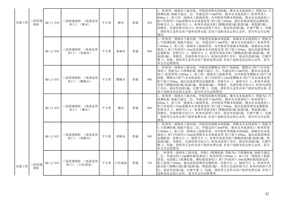 报价单模板第42页