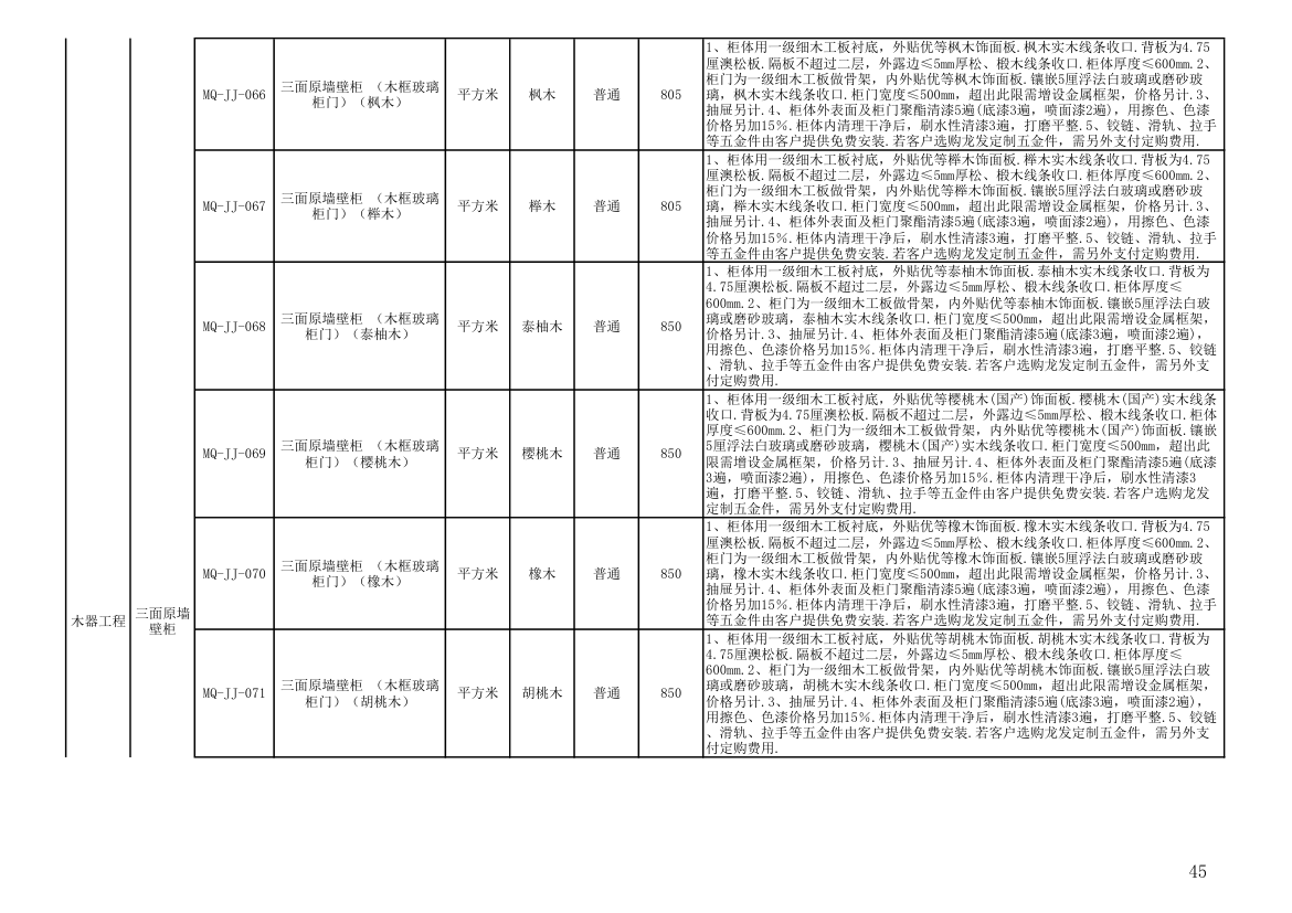 报价单模板第45页