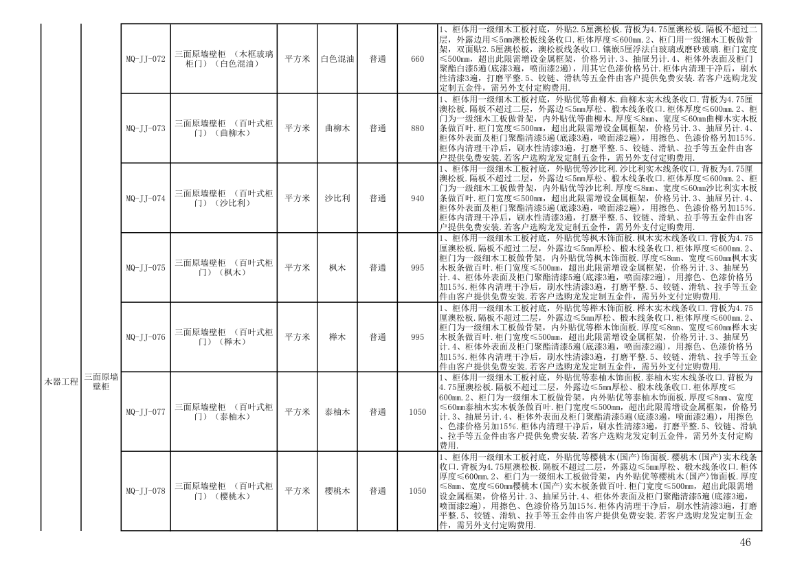 报价单模板第46页