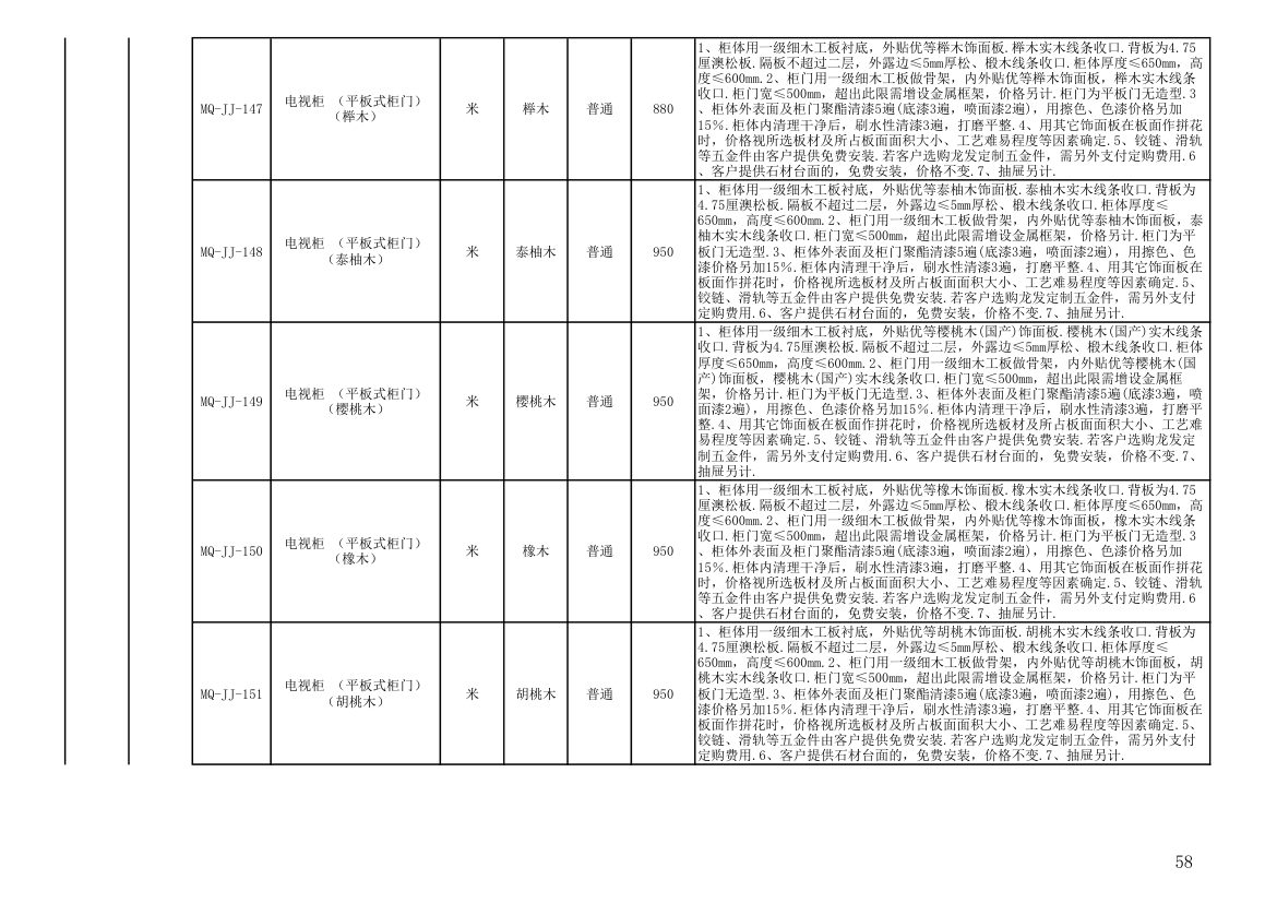 报价单模板第58页