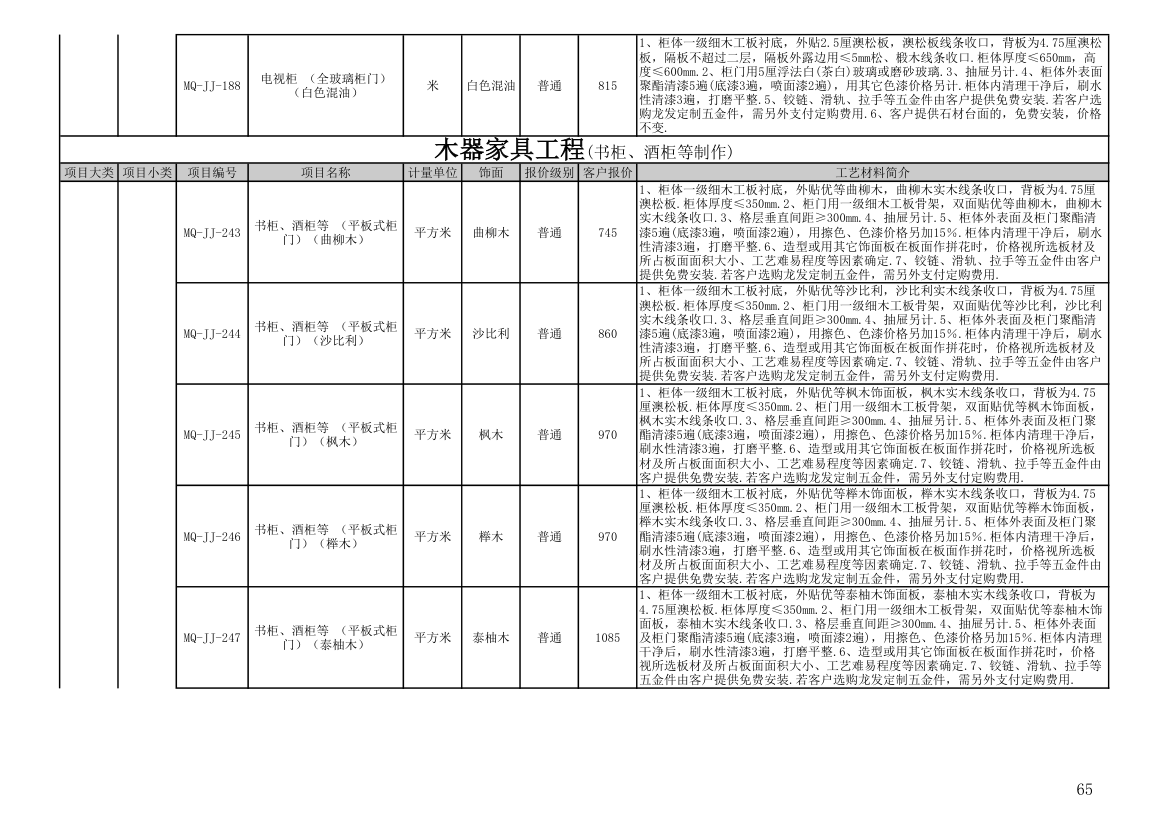 报价单模板第65页