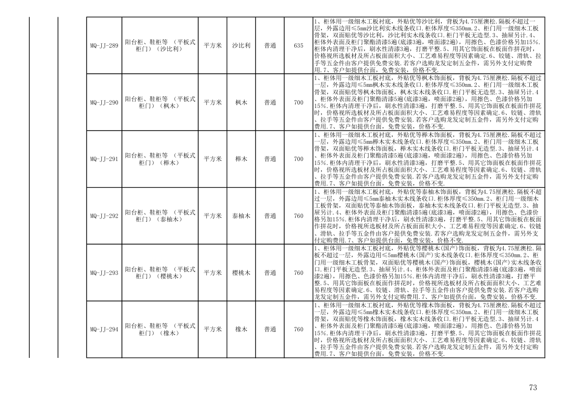 报价单模板第73页