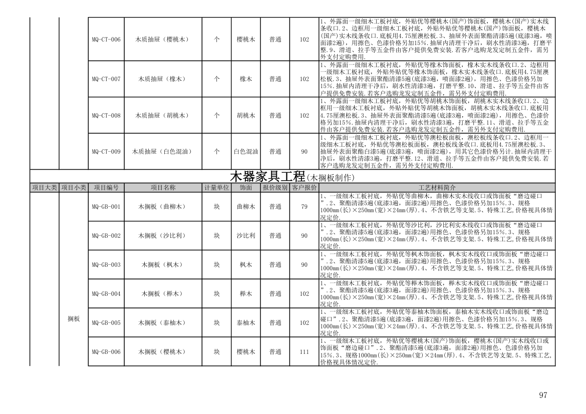 报价单模板第97页