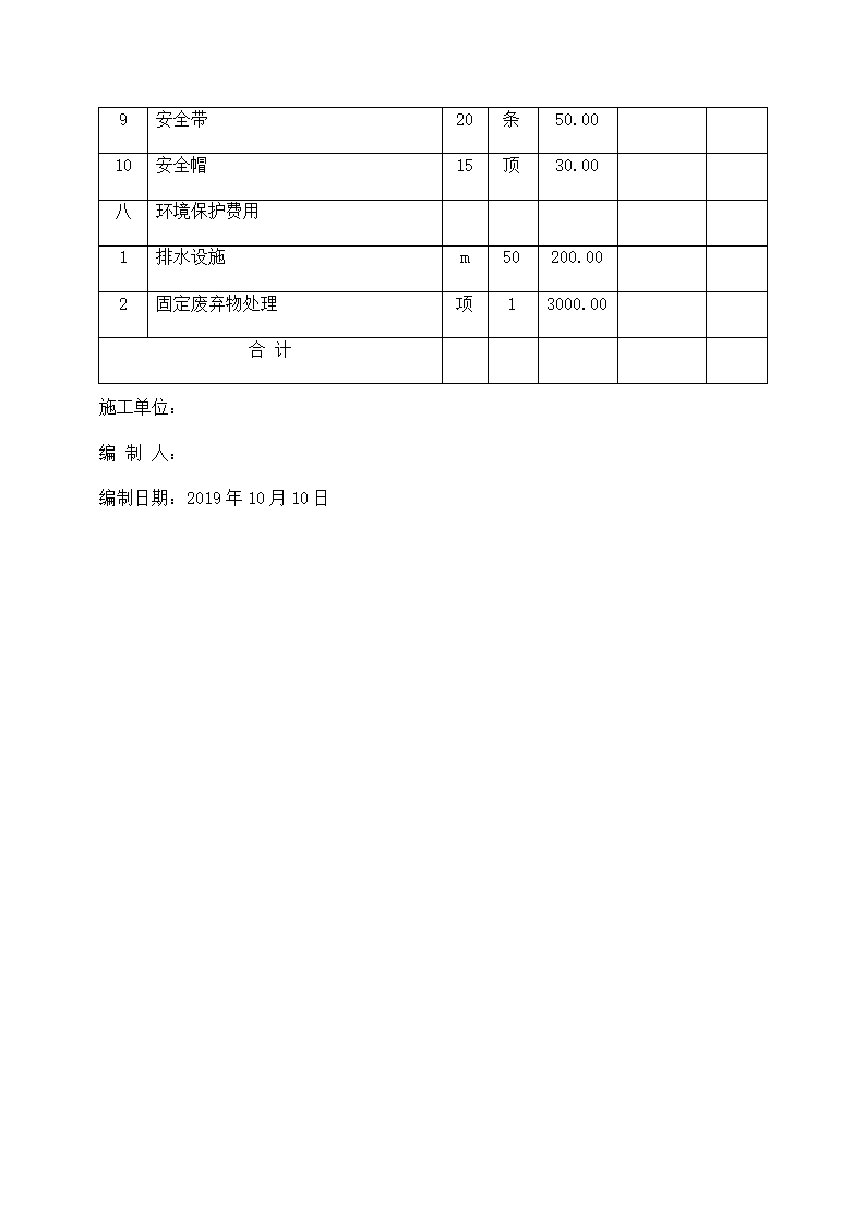 安全文明施工措施费用使用表.docx第2页