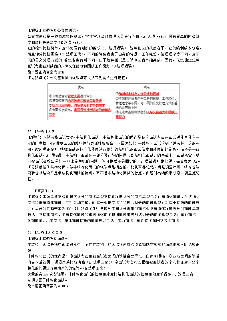 中级经济师中级人力资源管理专业知识与实务第6章人员甄选含解析.docx第23页