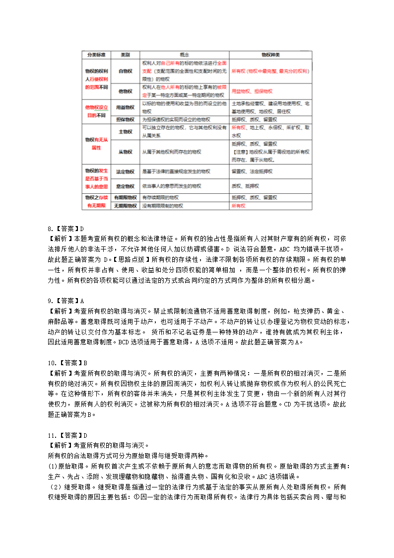 中级经济师中级经济基础第三十四章 物权法律制度含解析.docx第10页