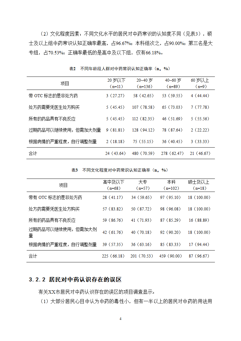 中药学论文 X市居民对中药用药安全的认知度.docx第9页